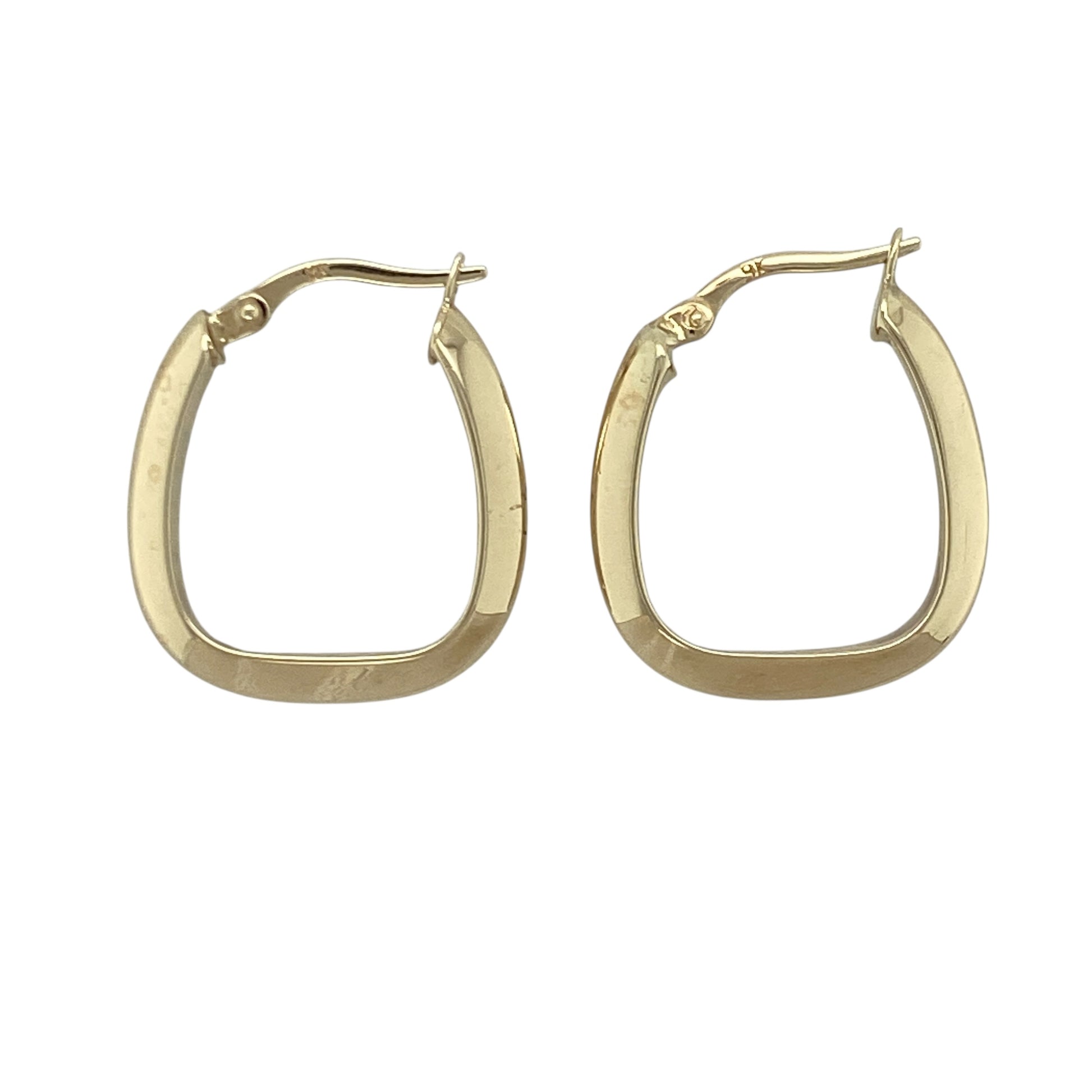 9ct Gold Handbag Style Creole Earrings