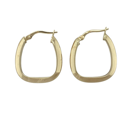 9ct Gold Handbag Style Creole Earrings