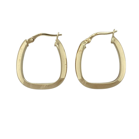 9ct Gold Handbag Style Creole Earrings