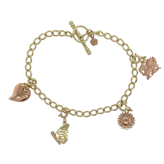 9ct Gold Clogau 8" Charm Bracelet