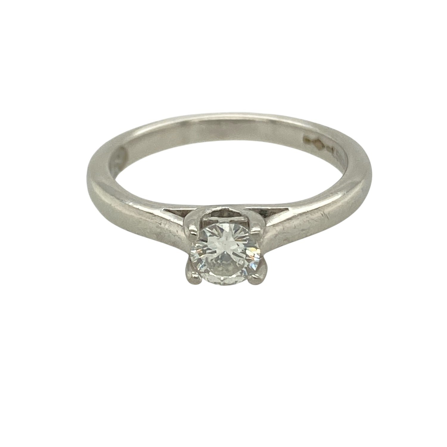 Platinum & Diamond Set Solitaire Ring