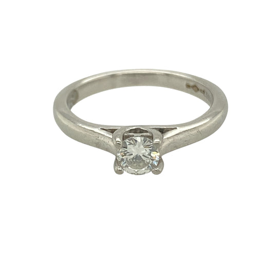 Platinum & Diamond Set Solitaire Ring