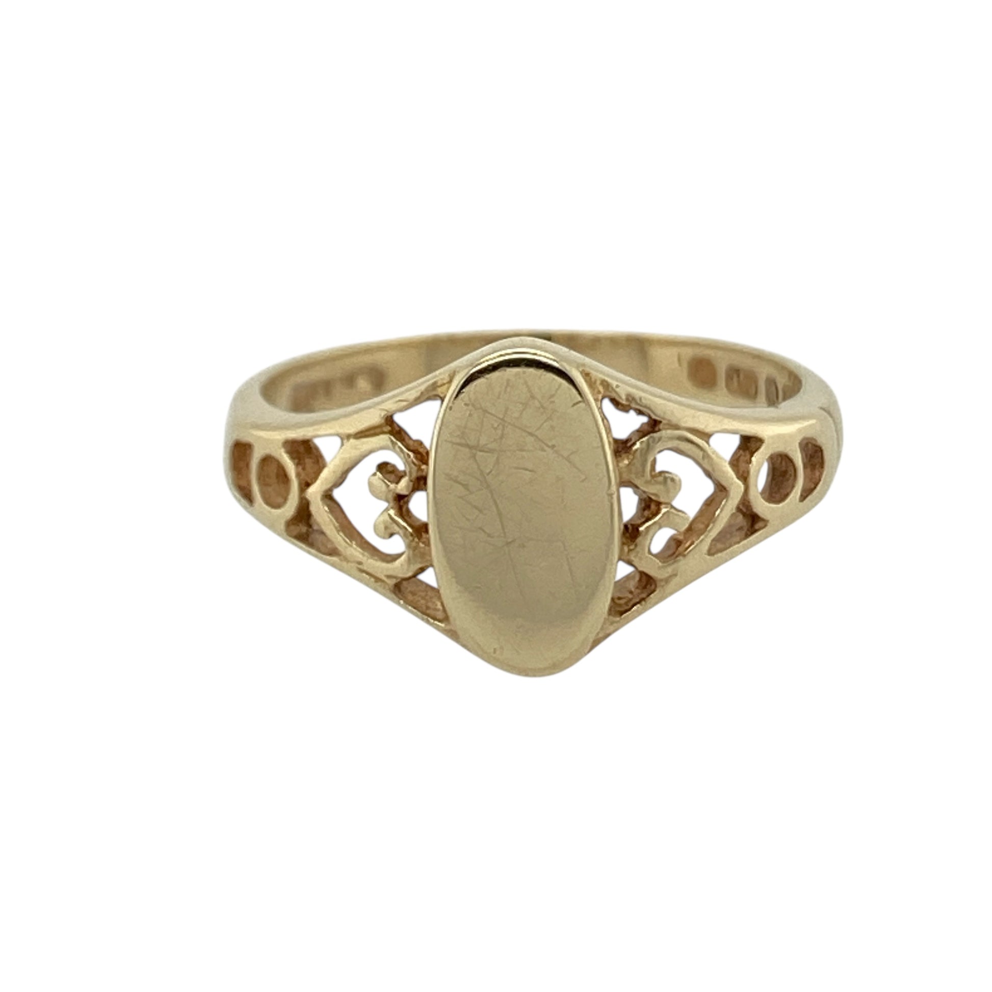 9ct Gold Oval Signet Ring