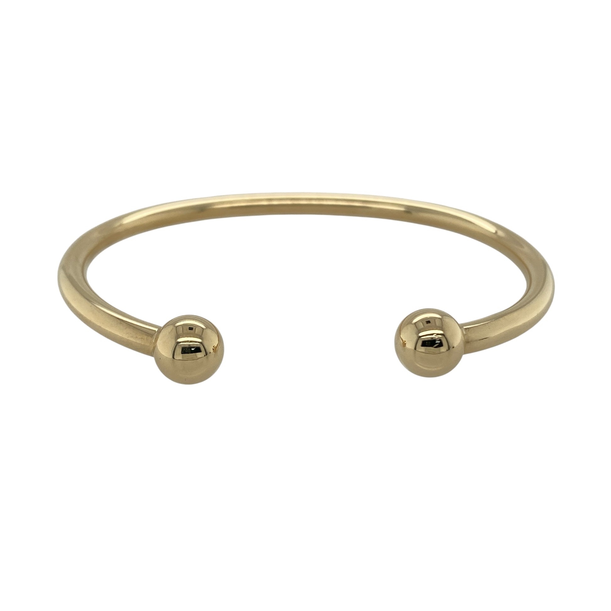 9ct Solid Gold Torque Bangle