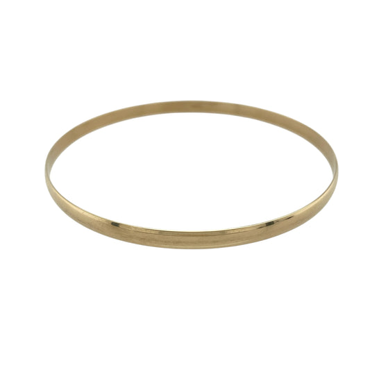 9ct Solid Gold Plain Bangle