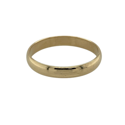 9ct Gold 3mm Wedding Band Ring