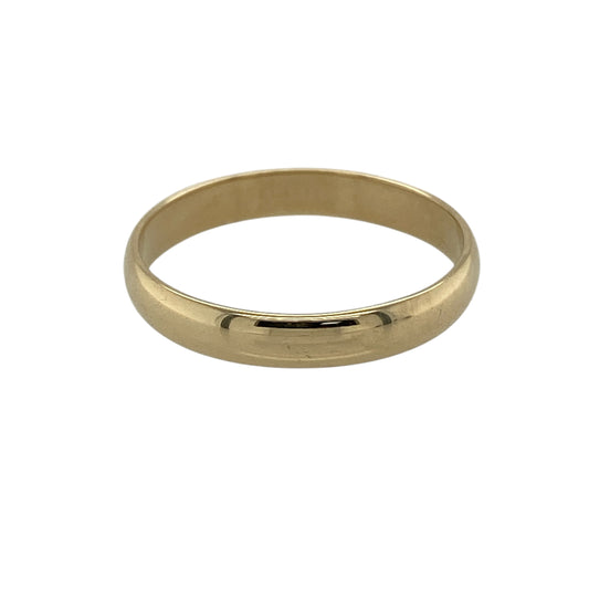9ct Gold 3mm Wedding Band Ring