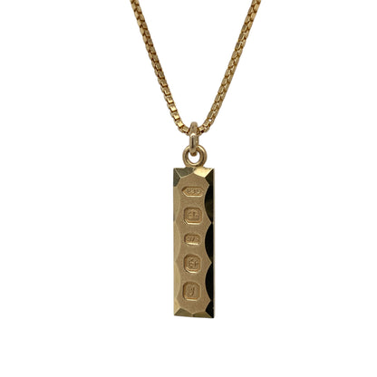 9ct Gold Ingot 18" Necklace