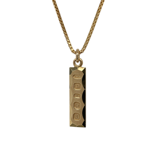 9ct Gold Ingot 18" Necklace