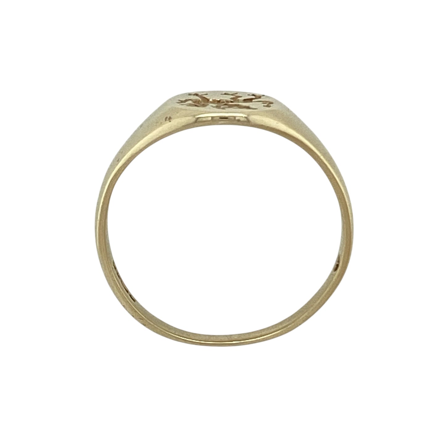 9ct Gold Welsh Dragon Oval Signet Ring