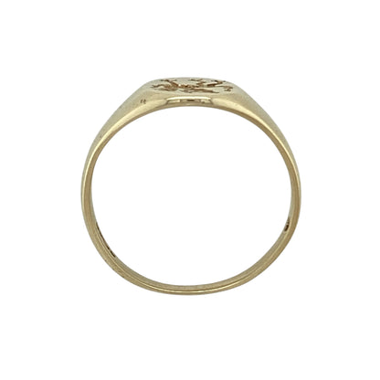 9ct Gold Welsh Dragon Oval Signet Ring