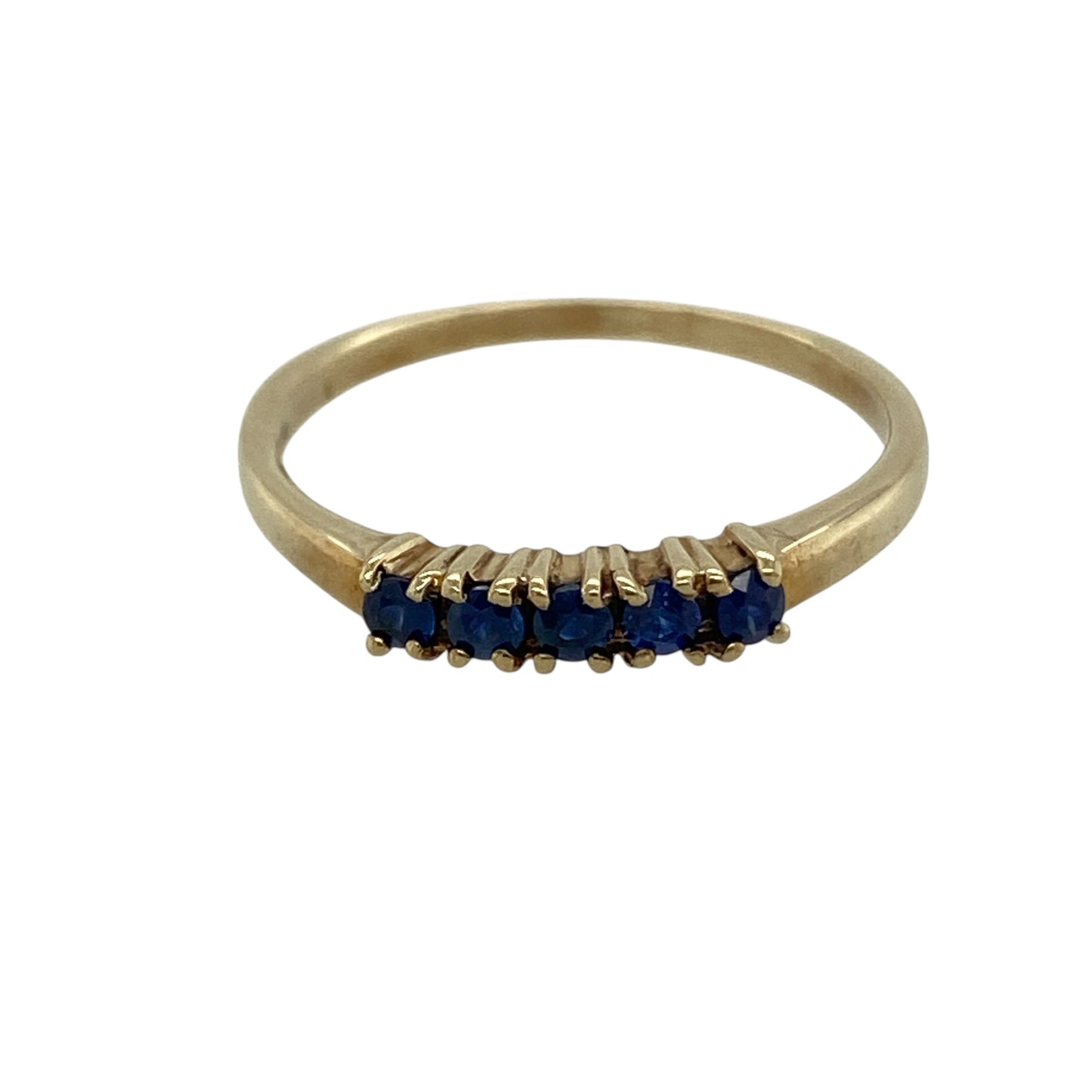 9ct Gold & Sapphire Set Band Ring