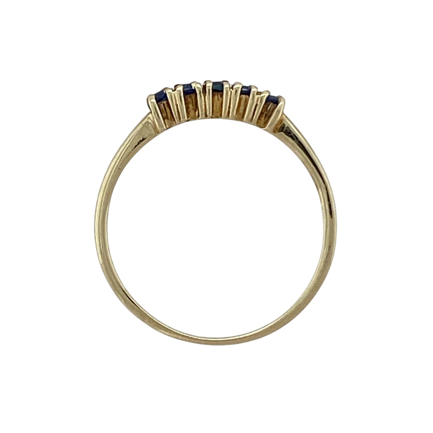 9ct Gold & Sapphire Set Band Ring