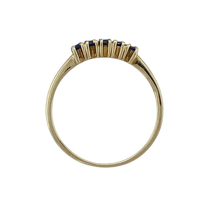 9ct Gold & Sapphire Set Band Ring