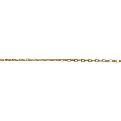 9ct Gold 16" Faceted Belcher Chain