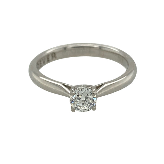 Platinum & Diamond Set Solitaire Ring