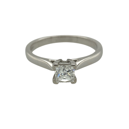 Platinum & Diamond Set Solitaire Ring