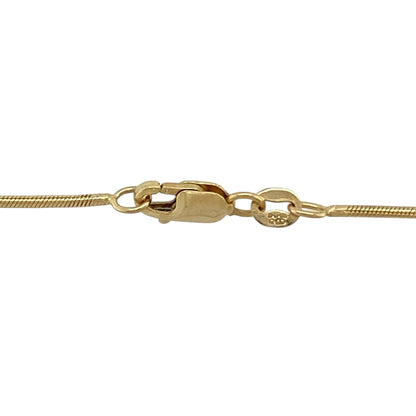9ct Gold & Diamond Set Kiss 16" Necklace