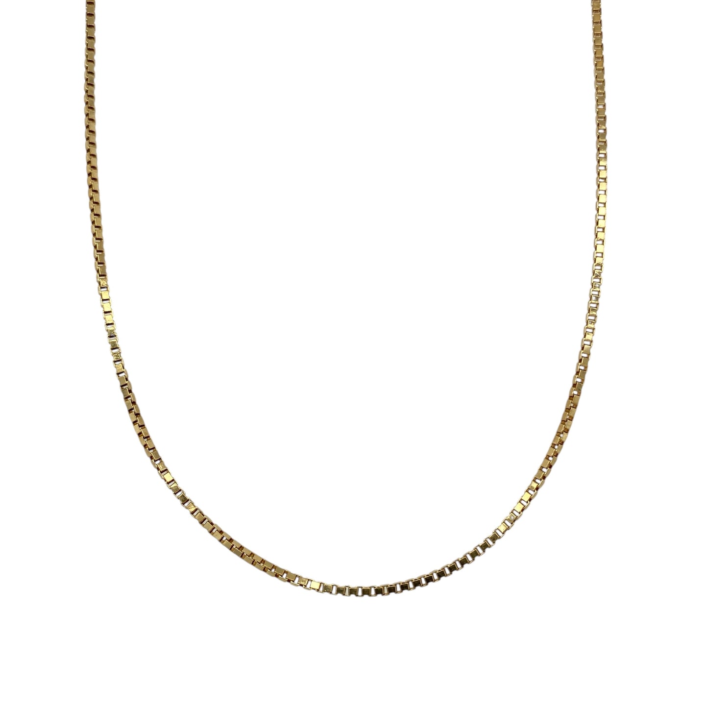 18ct Gold 20" Box Chain