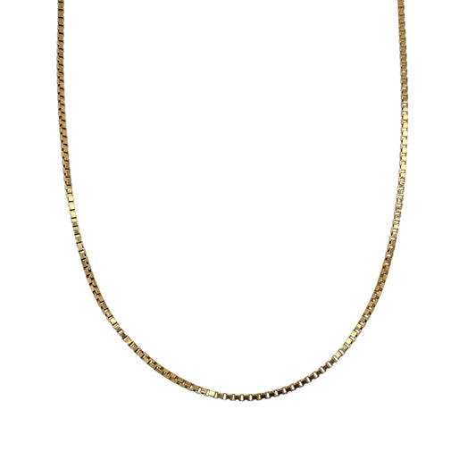18ct Gold 20" Box Chain