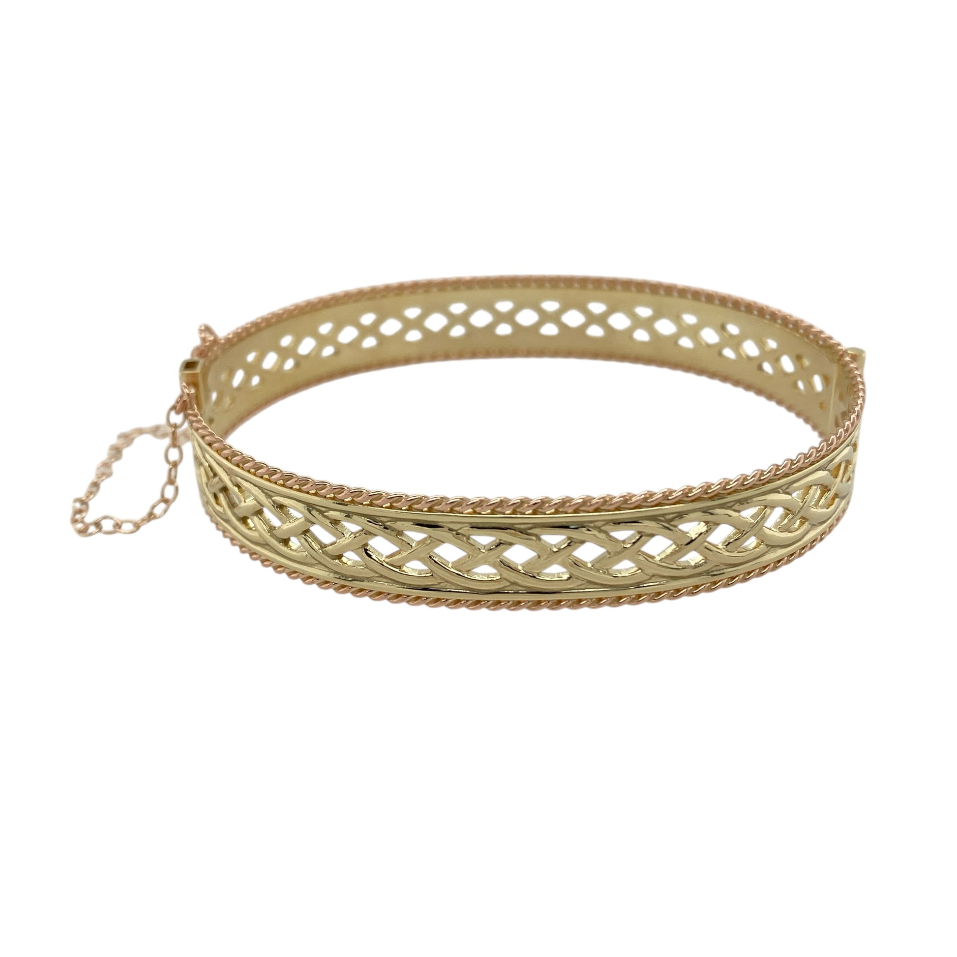 9ct Gold Clogau Open Celtic Weave Bangle