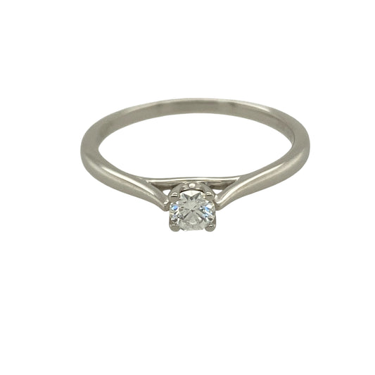 Platinum & Diamond Set Solitaire Ring