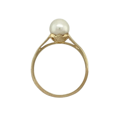 9ct Gold & Pearl Set Ring