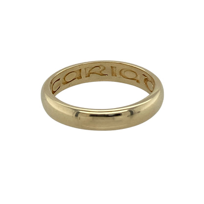 9ct Gold Clogau Cariad 4mm Wedding Band Ring