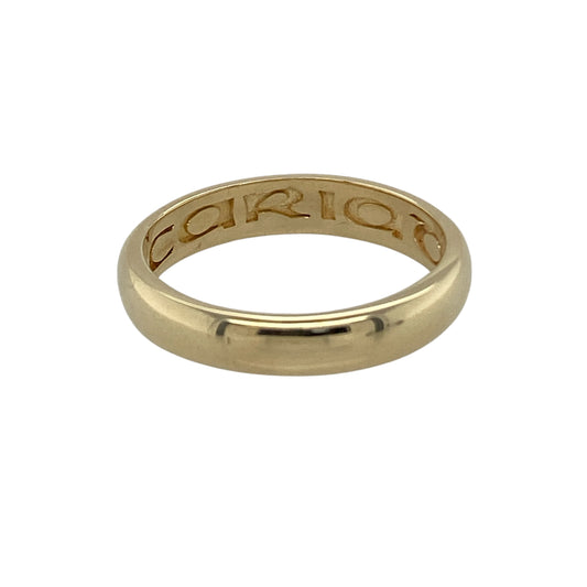 9ct Gold Clogau Cariad 4mm Wedding Band Ring