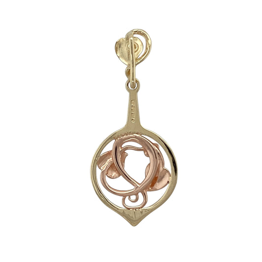 Celebrate heritage and meaningful design with this pre-owned 9ct yellow and rose gold Clogau Tree of Life circle drop pendant—an elegant piece rich in symbolism and timeless appeal.

Design: The pendant features a graceful circular frame showcasing the iconic Tree of Life motif at its centre. The flowing rose gold branches contrast beautifully against the yellow gold surround, symbolising growth, strength and family connection.