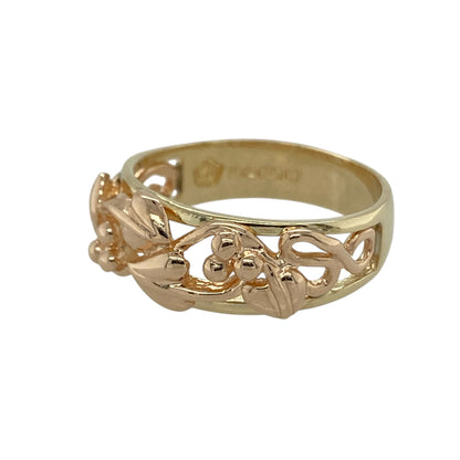 Bring symbolic beauty and elegant Welsh craftsmanship to your collection with this pre-owned 9ct yellow and rose gold Clogau Tree of Life ring, blending meaningful design with timeless style—perfect for everyday wear or thoughtful gifting.

Design: The front of the ring features an 8mm high Tree of Life motif in flowing yellow and rose gold vines, representing growth, renewal, and connection through generations.