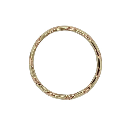 9ct Gold Clogau Twisted Band Ring