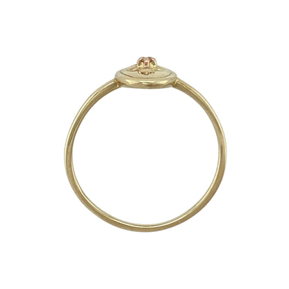 9ct Gold & Diamond Set Clogau Flower Oval Ring