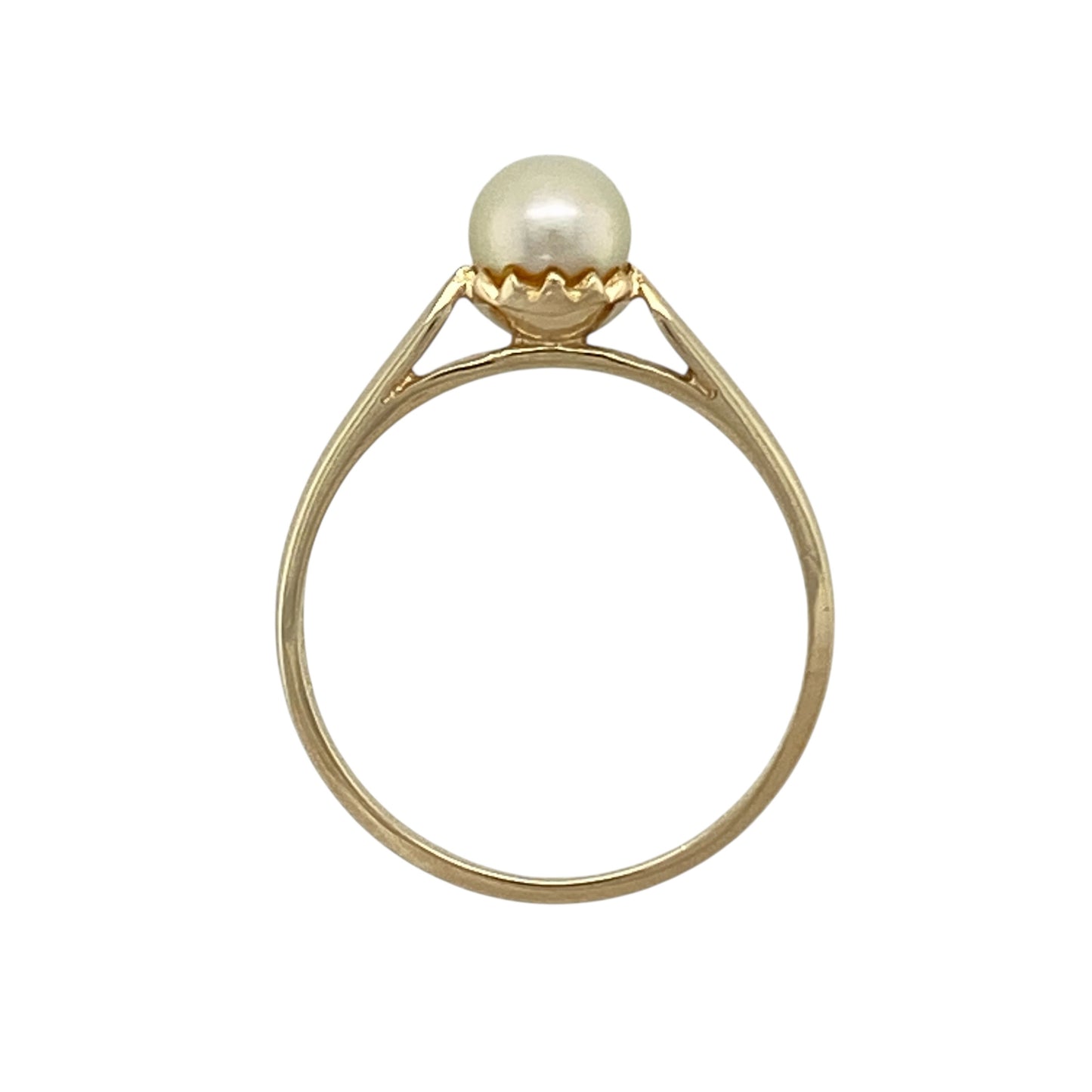 9ct Gold & Pearl Set Ring