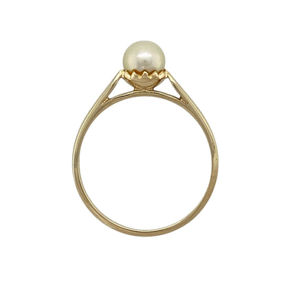 9ct Gold & Pearl Set Ring