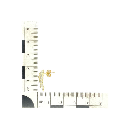 9ct Gold Butterfly Wings Stud Earrings