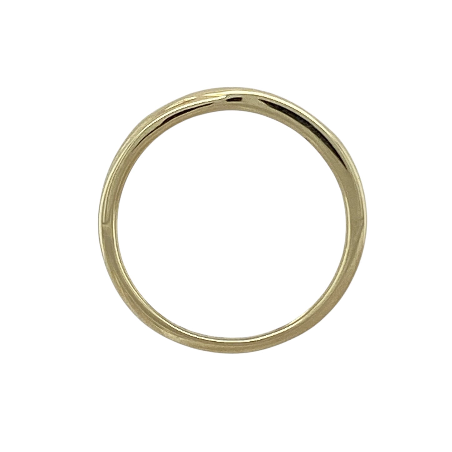 9ct Gold & Diamond Set Crossover Band Ring