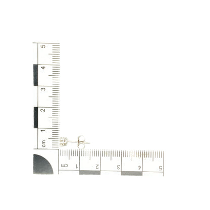 9ct White Gold & Diamond Set Cluster Stud Earrings