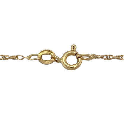 9ct Gold & Diamond Set Mum Heart 20" Necklace