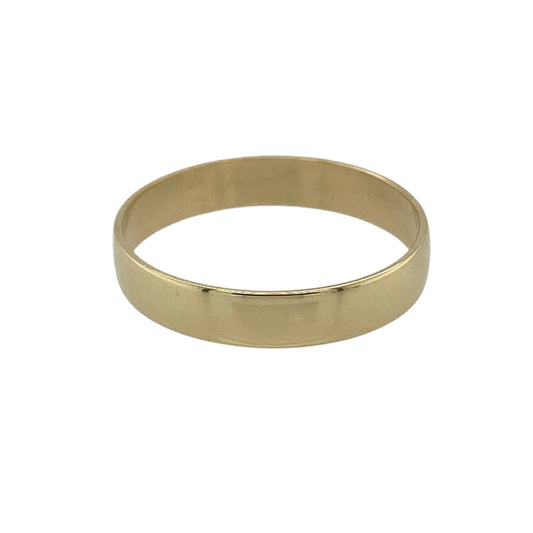 9ct Gold 4mm Wedding Band Ring