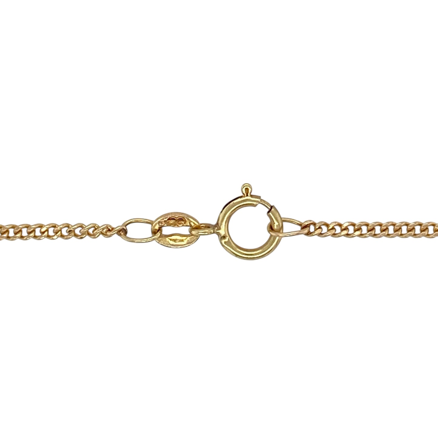 9ct Gold & Tanzanite Set Cluster 19" Necklace