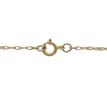 9ct Gold & Cubic Zirconia Set Kiss 18" Necklace