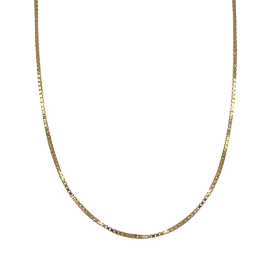 9ct Gold 16" Box Chain