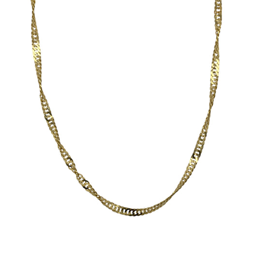 14ct Gold 18" Singapore Chain