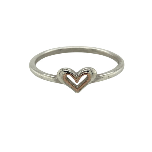 925 Silver Clogau Open Heart Ring