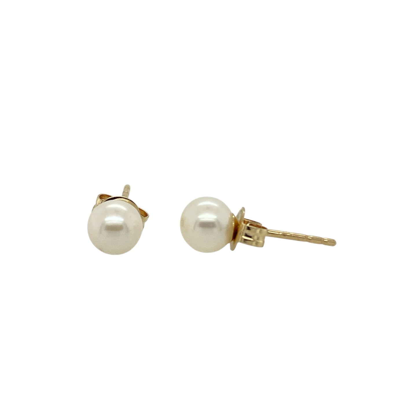 9ct Gold & Pearl Stud Earrings