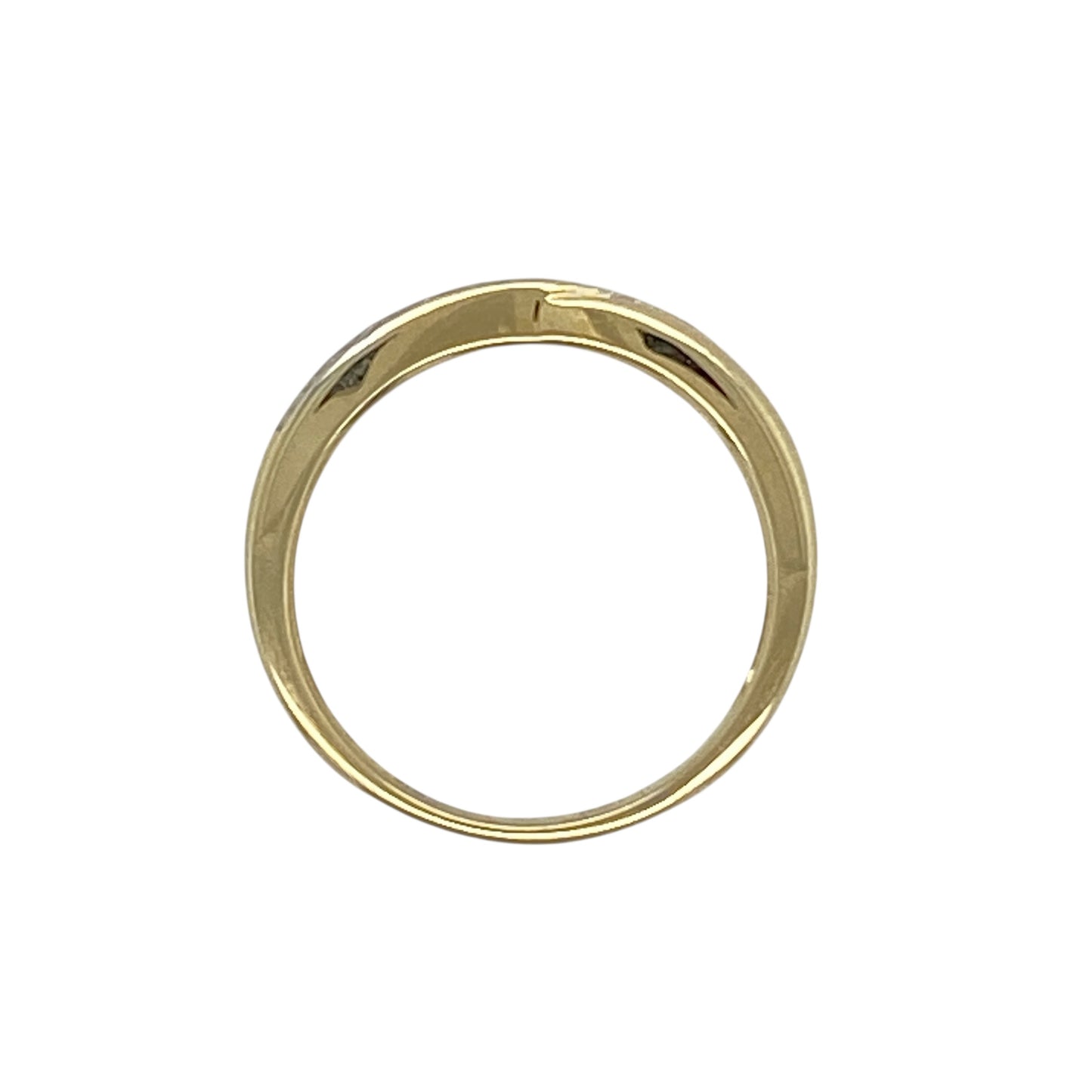 9ct Gold Diamond Twist Band Ring