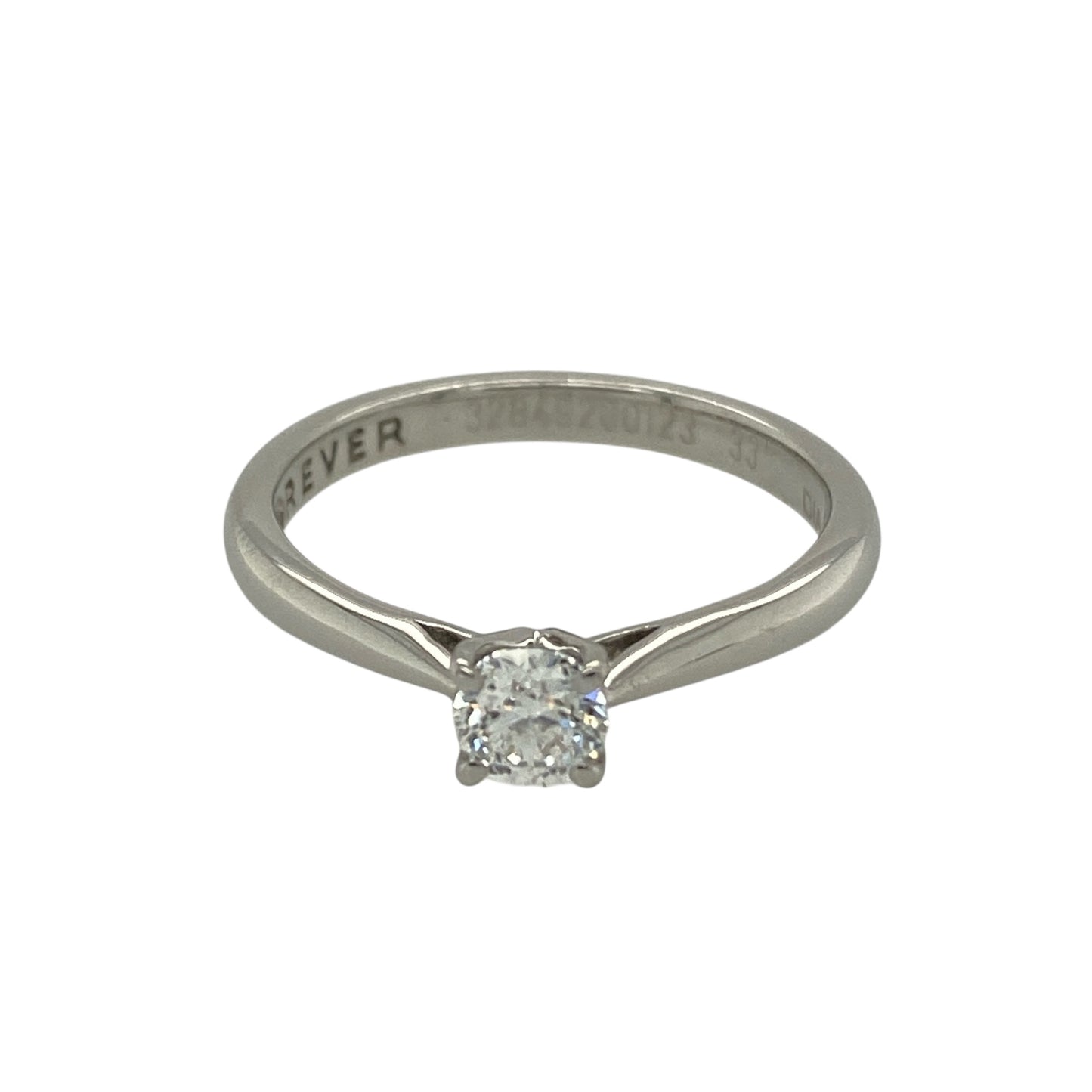 Platinum Brilliant Cut Diamond Set Solitaire Ring