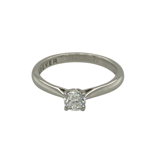 Platinum Brilliant Cut Diamond Set Solitaire Ring