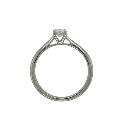Platinum Brilliant Cut Diamond Set Solitaire Ring